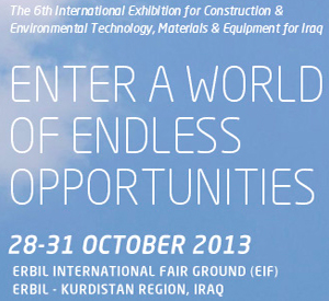 Iraq's business hub, Erbil, from 28 to 31 October 2013 